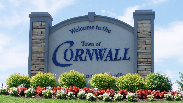 Town of Cornwall sign
